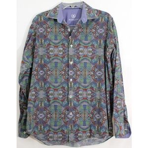 Bugatchi Casual Print Long Sleeve Shirt